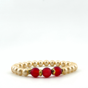 Pearls With A Touch of Red #2