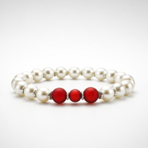 Pearls With A Touch of Red